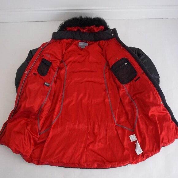 Vintage Y2K Nike Black Puffer Duck Down Feather Insulated Jacket Xl (16-18) - Picture 11 of 16